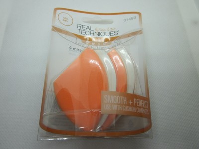 NEW! Real Techniques Miracle Blotting Cushions By Sam & Nic Base 4 New #01493