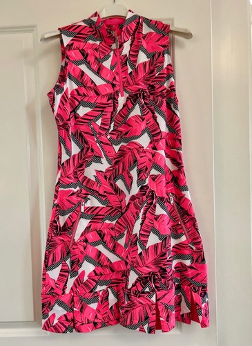 REDUCED -TAIL Sleeveless Dress 1/4 Zip, zip pkts, flounce hem, Small - Picture 2 of 6