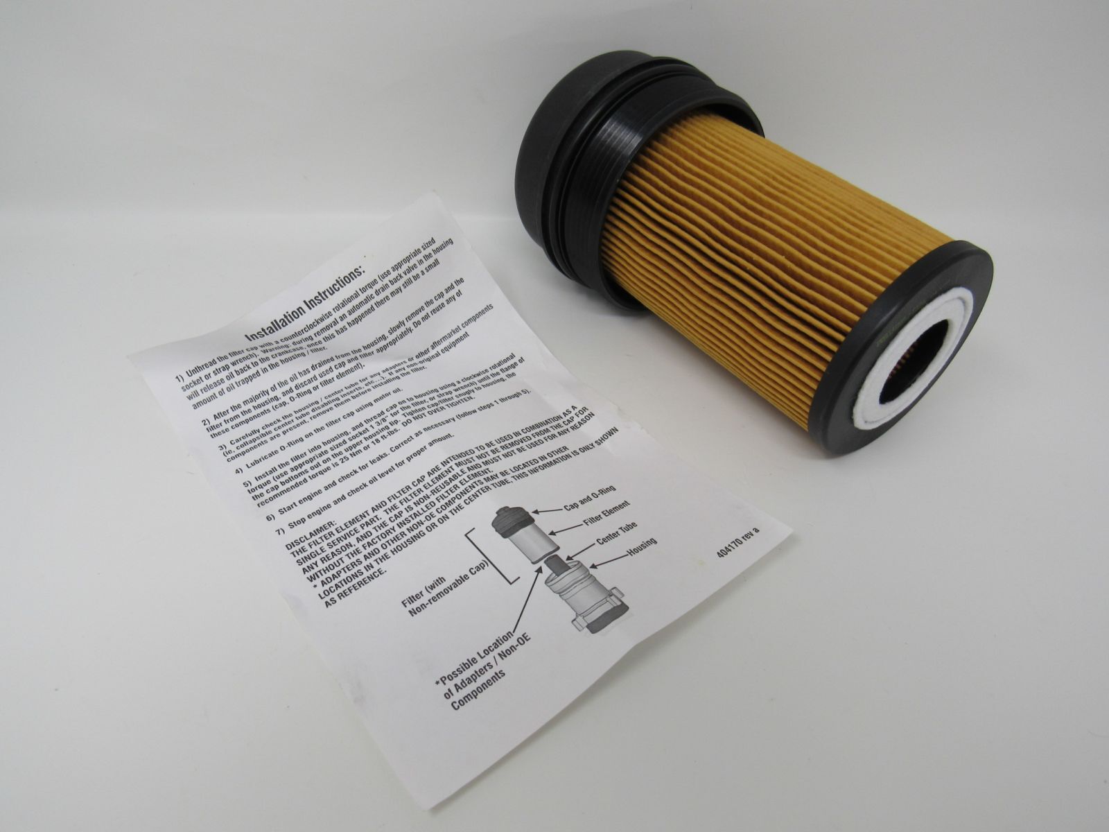 Hastings Oil Filter Element with Lid LF632
