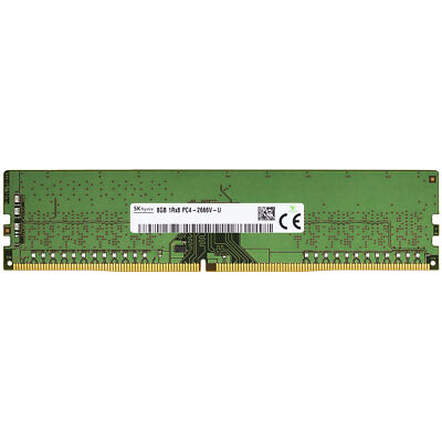 メモリー Hynix 8GB PC4-21300 DDR4-2666MHz 288-Pin Hynix 8GB DDR4 2666 MHz PC4-21300 DIMM 288-Pin 1Rx8 Desktop Memory