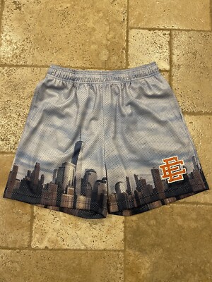Eric Emanuel EE New York City NYC Skyline Blue Shorts | eBay