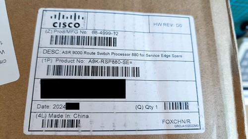 Cisco A9K-RSP880-SE Steuerungsprozessor _12_6 - Afbeelding 1 van 6