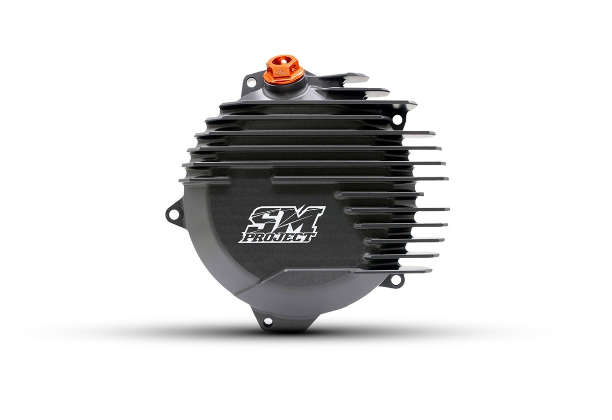 その他 R SM PROJECT Clutch Cover Finned Hard Oxide HUSQVARNA 450 FC / FS