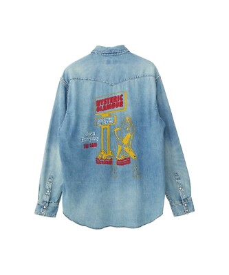 ASK availability First) Hysteric glamour Embroidered Western Denim 