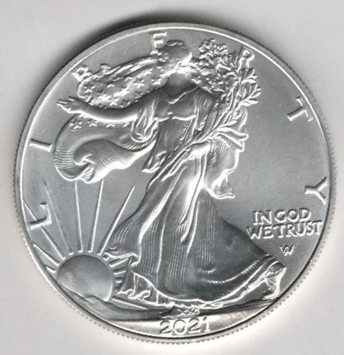 2021 W WALKING LIBERTY AMERICAN EAGLE .999 FINE SILVER DOLLAR COIN 1oz. $1 USA