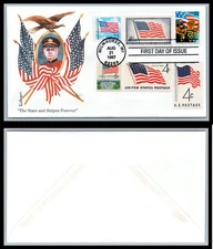 US FDC # 3153 32c Stars and Stripes Forever  COMBO Edkin  1997, 9p8540