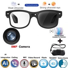 1080P HD Smart Glasses with option Lens 800W Pixel Bluetooth and Camera