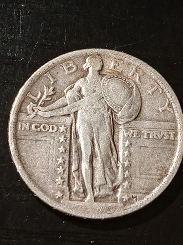 1920 Standing Liberty Quarter. Fine. Weak date. No reserve.