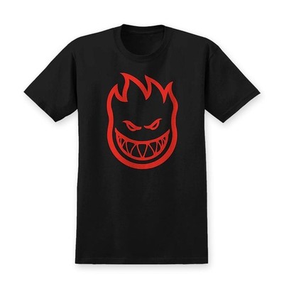 Spitfire Bighead Short Sleeve T-Shirt, Black/Red - Authentic Authorized Dealer
