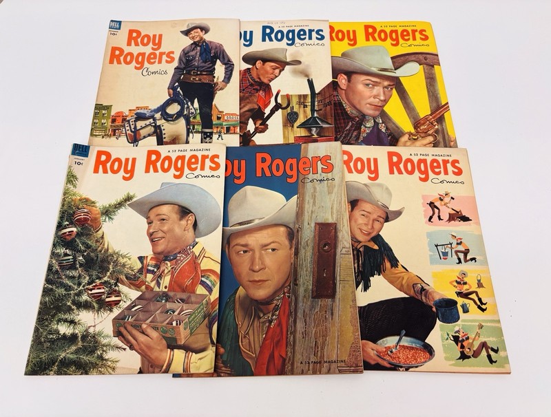 Roy Rogers Golden Age Comic Book Lot of 6 #60 70 72 73 74 75