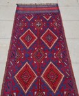 Rare Afghan Hand Woven Mashwani Kilim Kilim Wool Area Runner Rug 8 x 2 Ft — photo 5