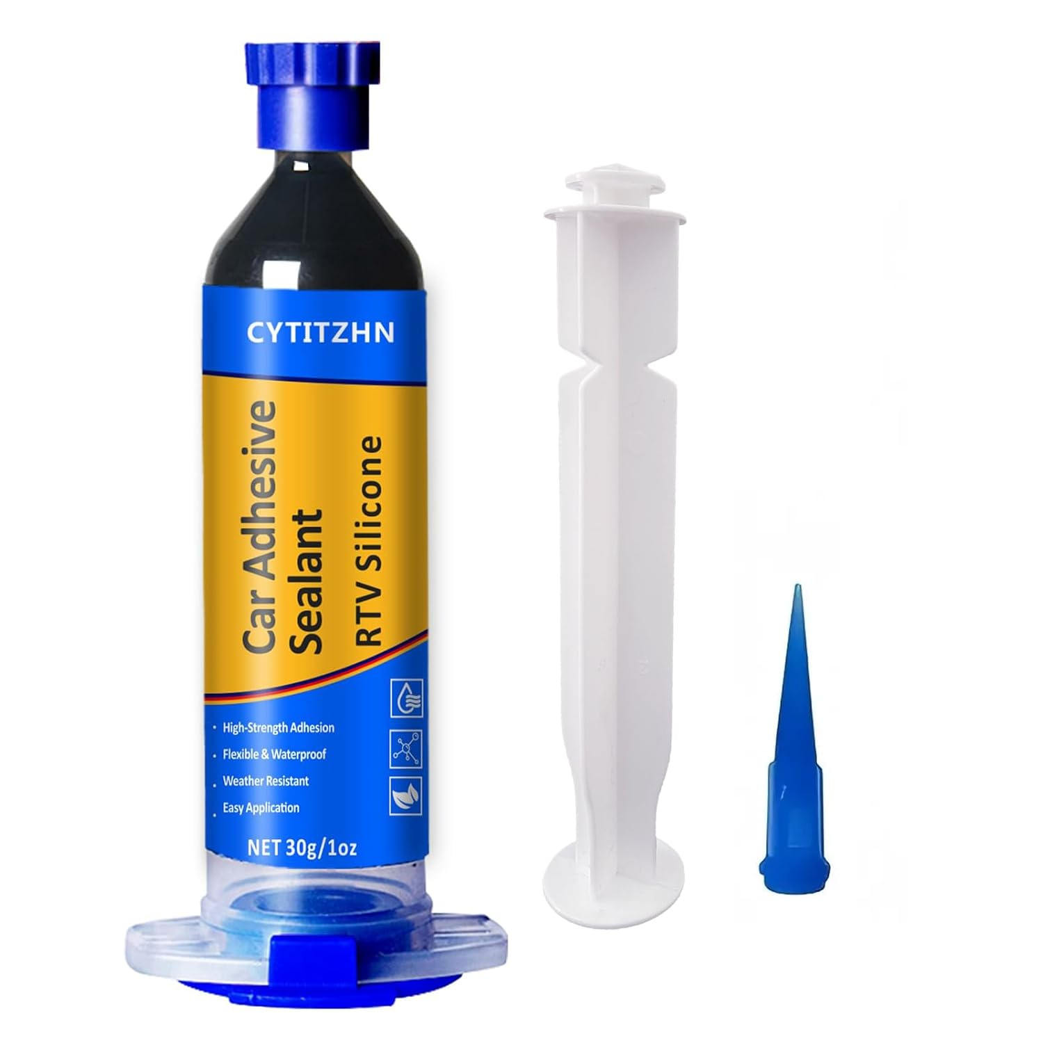 100% Silicone Waterproof RTV Adhesive Sealant - Strong Flexible Caulk