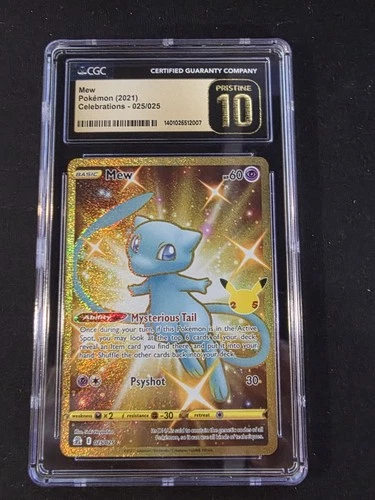 Pokémon Celebrations Mew 025/025 Ultra Rare CGC 10 Pristine
