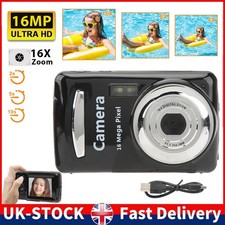 Rechargeable Digital Camera,16MP Compact Camera,2.4 inch Pocket Camera, 16x Zoom