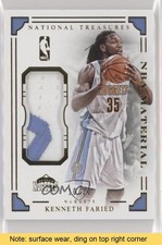2015 Panini National Treasures NBA Material Prime 10/10 Kenneth Faried READ 5oq