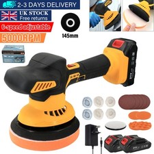 6-Speed Cordless Car Polisher Buffer Sander Polishing Machine Buffing Sponge Kit