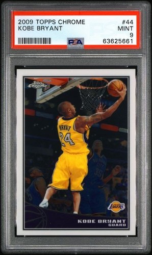 2009 Topps Chrome Kobe Bryant Case Hit Los Angeles Lakers 703/999 #44 PSA9 - 第 1/2 張圖片