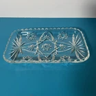 Vintage Anchor Hocking  Prescut Star of David EAPC Rectangle Serving Dish