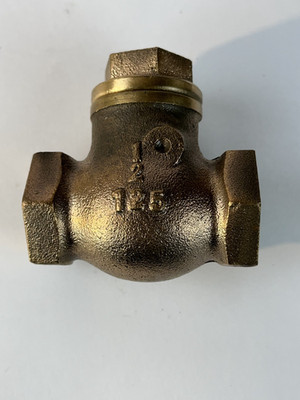 Brass OIC Gate Valve T Fitting 125 Open In Line Closed 1/2''