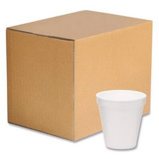 WinCup Foam Drink Cups, 6 oz, White, 1,000/Carton CA WA EXCLUDE NEW