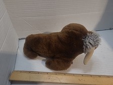 Vintage Dakin Walrus Beanbag Plush 1975 Stuffed Animal Sea Cow Toy 9" Korea Wieg