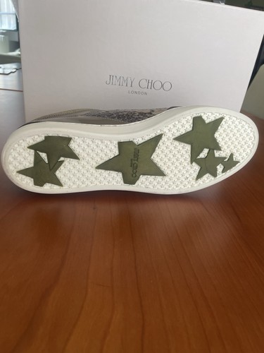 Jimmy Choo Miami Trainers Snake Leather Womens Size 39 (UK 6) Brand New - Picture 5 of 7