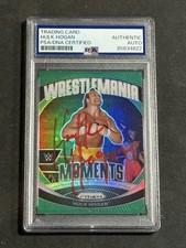 HULK HOGAN 2024 PANINI PRIZM WWE SIGNED AUTOGRAPHED CARD PSA/DNA CERTIFIED