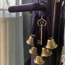 Metal Witchcraft Wind Chime Witch Bell Door Handle Hanger -