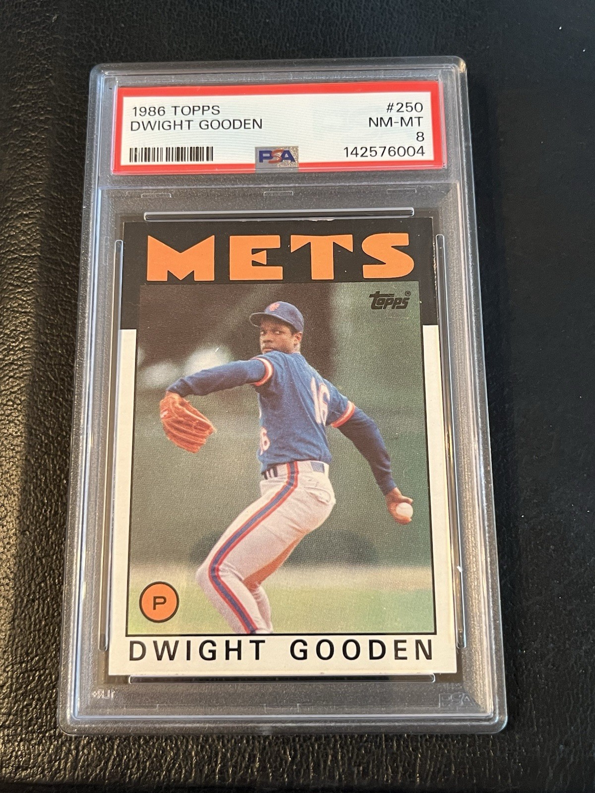 1986 Topps - Dwight Gooden #250 - NEAR MINT MINT PSA 8