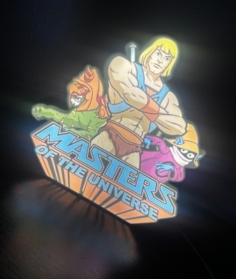 He-Man Masters of the Universe LED Light Desk or Wall Sign Gift Decor