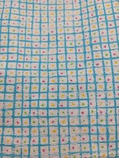 Cotton Seersucker Fabric Remnant 46x75" Check Dot Baby Child Plus Bonus