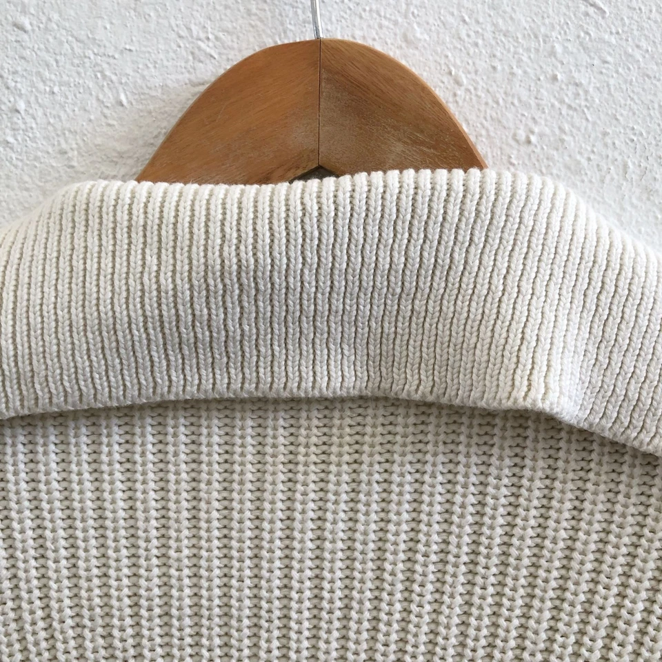 MASSIMO DUTTI Modal/ Cotton Blend Collared Relaxed Fit Sweater Size Small - Image 4 of 4