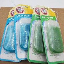 Lot of 4 Arm Hammer Odor Eliminating Lasting Freshness Pump Fresh - Car