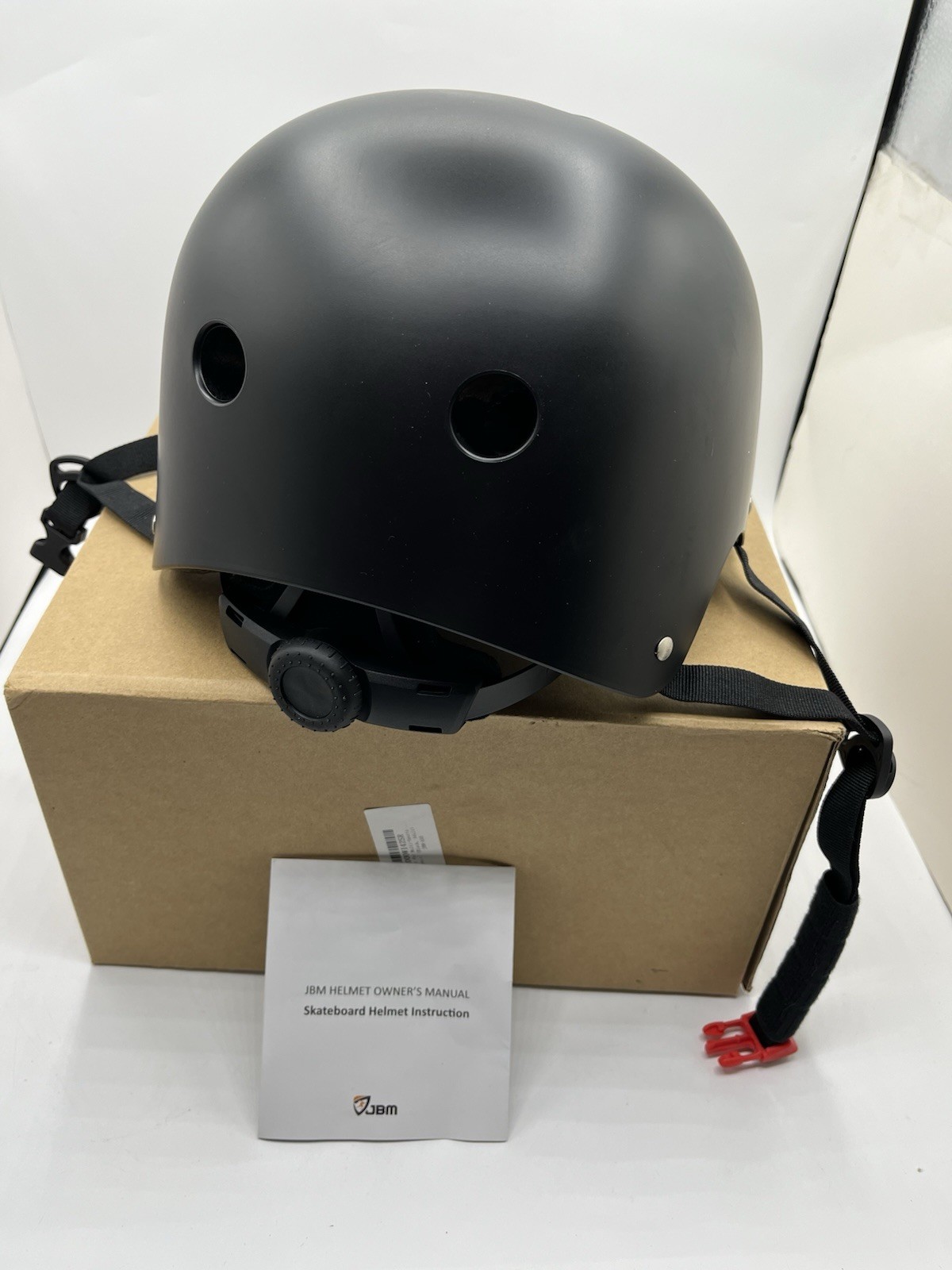 JBM Skateboard Helmet for Adults Black Size  Adjustable