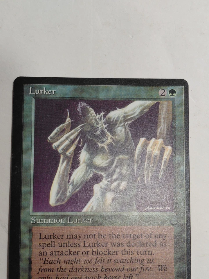 MTG Black Signed The Dark DRK Lurker Right Shifted MISPRINT LP - Image 2 of 4