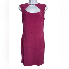 NWT White House Black Market dress size 10 raspberry pink dress PERFECT     