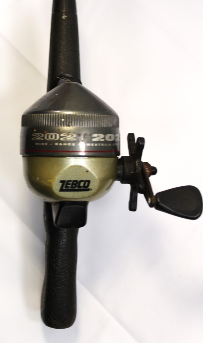 Vintage Zebco 202 Spincast 2 Piece 5' Combo Pistol Grip Fishing