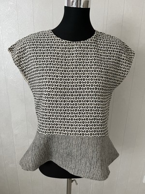 Zara Top Creme grau Gr. M