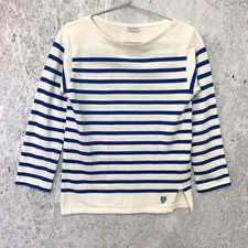 ORCIVAL Striped Basque Shirt Blue Stripe