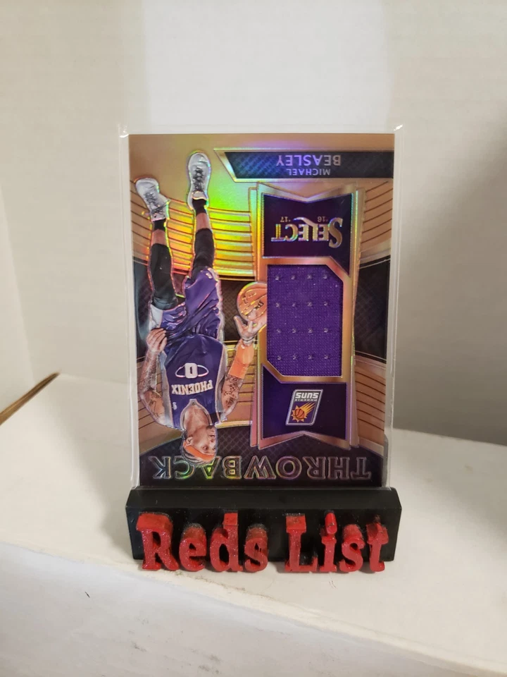 2016-17 Select Throwback Memorabilia Copper Prizm 36/49 Michael Beasley #22 Suns - Image 3 of 4