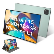 11 inch Tablet, Android 15 Tablet 20GB RAM 128GB ROM 1TB Expand, 11' Green