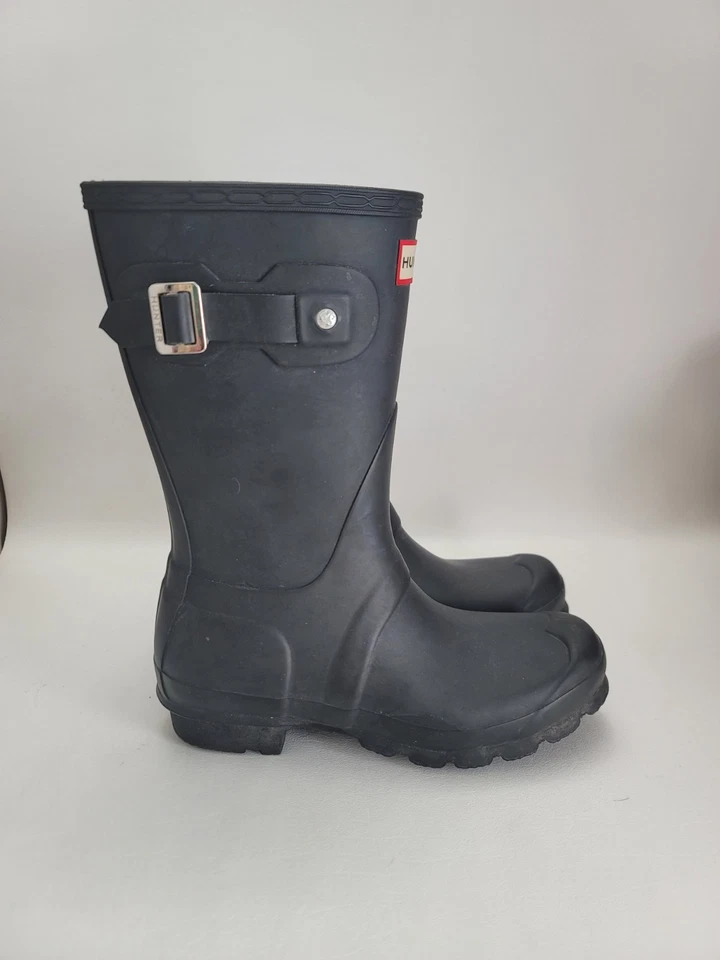 Hunter Women's Original Short Boot Black US 5 EU 36 Rain Boots Waterproof Womens - Image 3 of 4