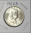 1953-D Franklin Half Dollar 50C Circulated 90% Silver (Denver mint)