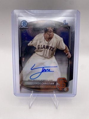 2025 Bowman Chrome Jakob Christian First Bowman Auto- San Fransisco Giants