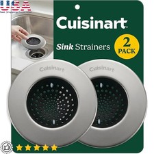 Kitchen Sink Strainer 2 Pack Anti-Clog Stainless Steel Food Catcher Drain New