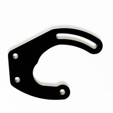 Driver Side Black Power Steering Mount Bracket For Sbc Small Block Chevy