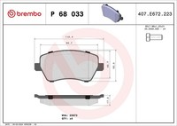 Brembo Bremsbelagsatz, Scheibenbremse Hinterachse, Vorderachse U.A. FüR Dacia