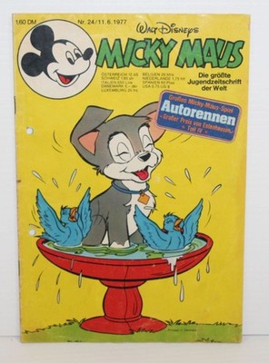 Walt Disney's ''Mickey Maus'' #24/11 German Mickey Mouse Comics 1977 Bronze Age