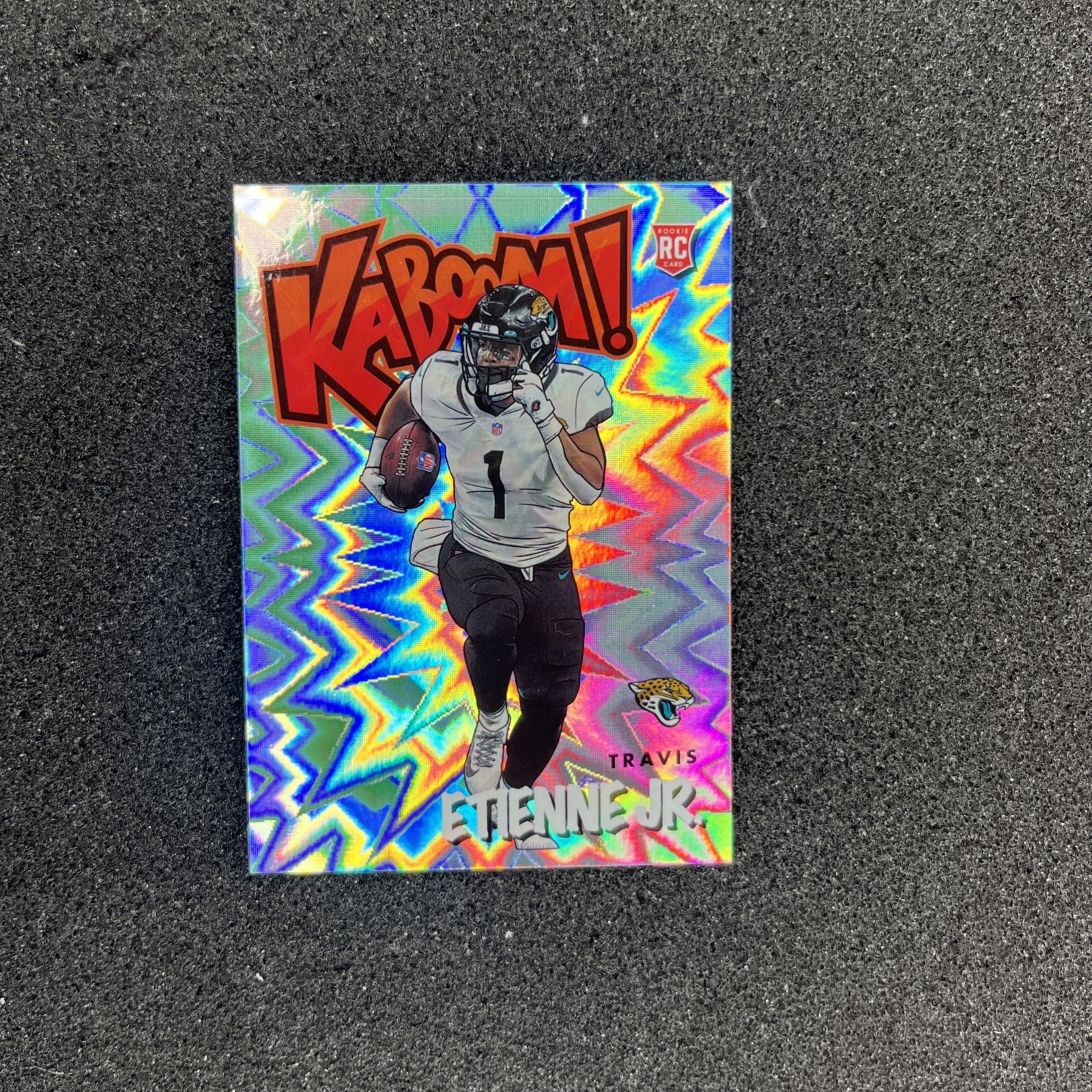 2021 Panini Absolute Travis Etienne Jr. Rookie Kaboom Jaguars
