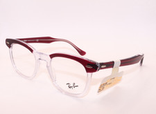 NEW RAY BAN RB5398 HAWKEYE 5112 BURGUNDY AUTHENTIC DESIGNER EYEGLASSES 48-21